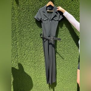 Bebe belted jumpsuit Y2K